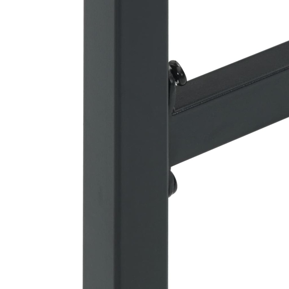 Juego de mesa alta y taburetes de jardín 5 piezas acero