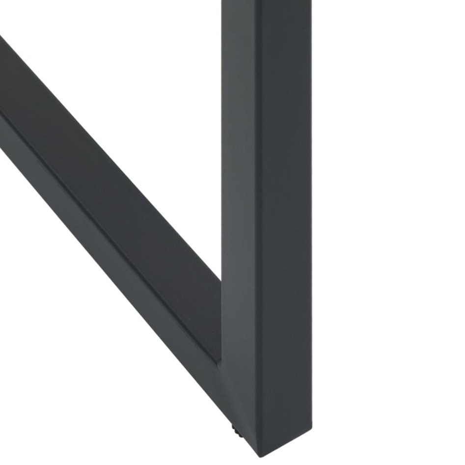 Juego de mesa alta y taburetes de jardín 5 piezas acero