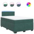 Cama box spring con colchón terciopelo verde oscuro 120x190