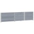 Collares de palets 3 uds madera maciza de pino gris 150x100