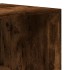 Armario de madera de ingeniería roble ahumado 50x50x200