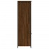 Aparador alto madera contrachapada marrón roble 62x36x121,5