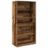 Armario de madera ingeniería envejecida 100x50x200
