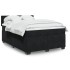 Cama box spring con colchón terciopelo negro 140x200