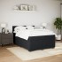 Cama box spring con colchón terciopelo negro 140x200