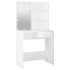 Tocador con LED blanco 74,5x40x141