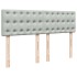 Cama box spring con colchón terciopelo gris claro 160x200