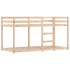 Litera con cortinas madera maciza de pino azul 75x190