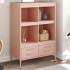 Aparador acero rosa 68x39x101,5