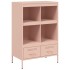 Aparador acero rosa 68x39x101,5