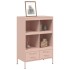 Aparador acero rosa 68x39x101,5