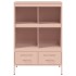 Aparador acero rosa 68x39x101,5