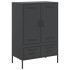 Aparador acero negro 68x39x101,5