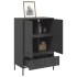 Aparador acero negro 68x39x101,5