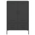 Aparador acero negro 68x39x101,5