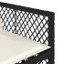 Set de comedor de jardín 9 pzas y cojines ratán sintético