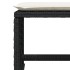 Set de comedor de jardín 9 pzas y cojines ratán sintético