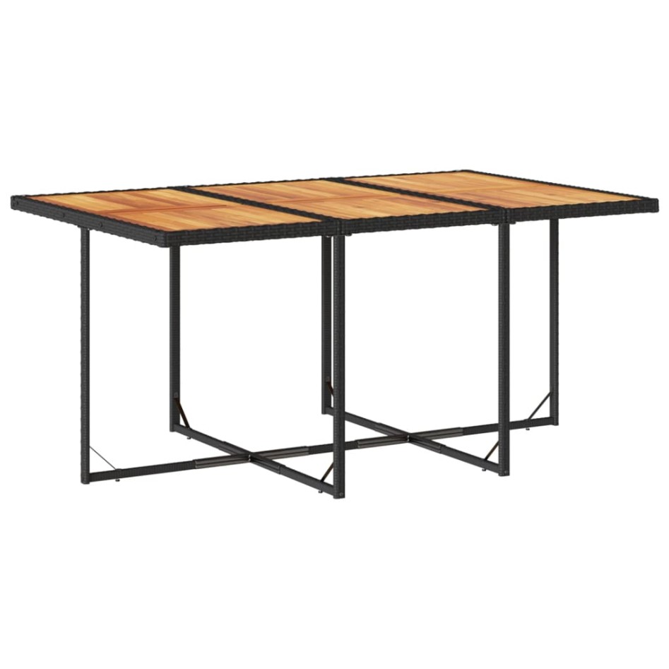 Set de comedor jardín 11 pzas con cojines ratán sintético