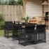 Set de muebles jardín 5 pzas con cojines ratán sintético