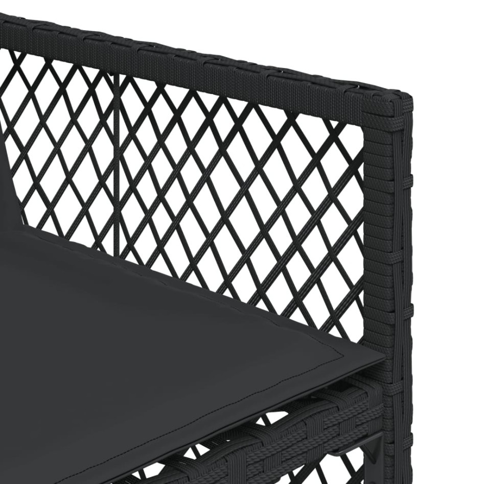 Set de muebles jardín 5 pzas con cojines ratán sintético