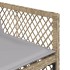 Set comedor de jardín 5 pzas con cojines ratán sintético