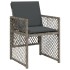 Set comedor jardín 7 pzas y cojines ratán sintético