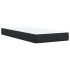 Cama box spring con colchón terciopelo negro 80x200