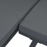 Set de sofás de jardín con cojines 3 piezas aluminio