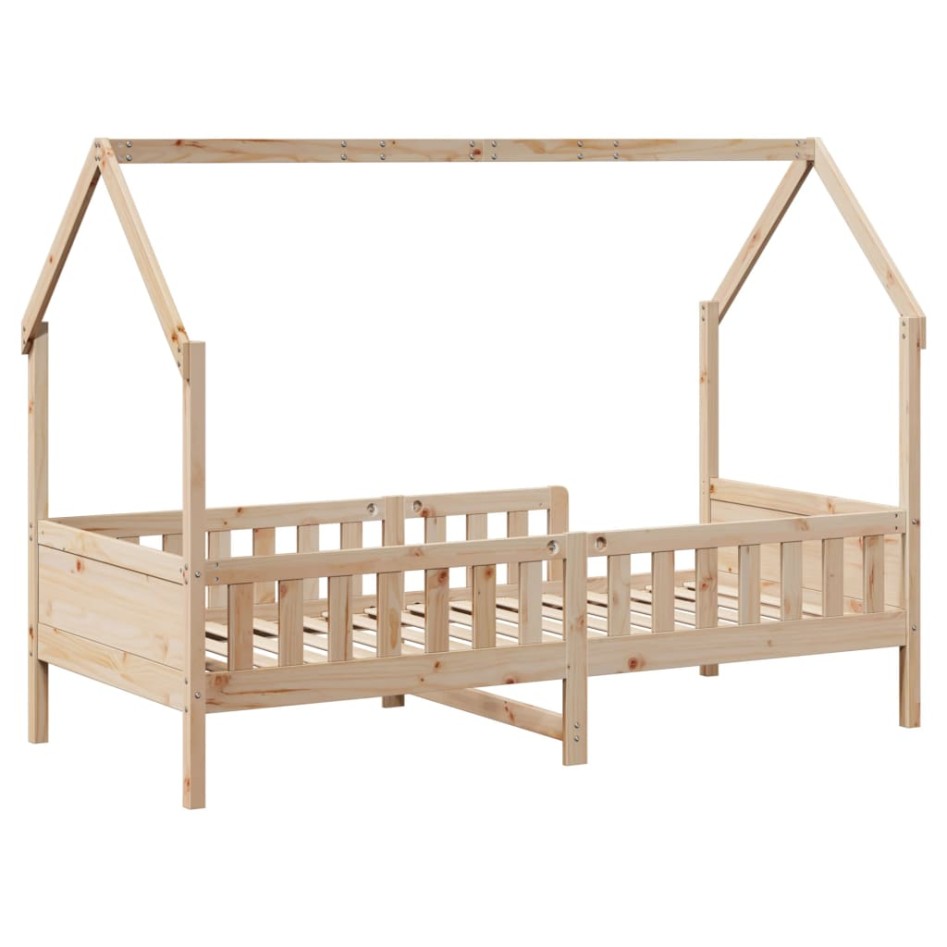 Cama con forma de casa para niños madera maciza pino 90x200