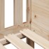 Cama con forma de casa para niños madera maciza pino 90x200