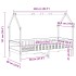 Cama con forma de casa para niños madera maciza pino 90x200