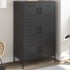 Aparador de acero negro 68x39x113