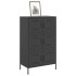 Aparador de acero negro 68x39x113
