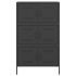 Aparador de acero negro 68x39x113