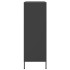 Aparador de acero negro 68x39x113