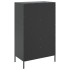 Aparador de acero negro 68x39x113