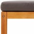 Set de sofás de jardín con cojines 6 pzas madera maciza