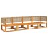 Set sofás de jardín con cojines 4 pzas madera maciza de