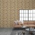 Paneles de pared 3D diseño de ladrillo 10 uds EPS arena