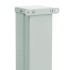 Toldo lateral retráctil para patio gris 600x160