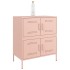 Aparador de acero rosa 68x39x79