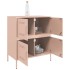 Aparador de acero rosa 68x39x79
