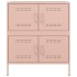 Aparador de acero rosa 68x39x79