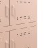 Aparador de acero rosa 68x39x79