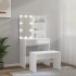 Juego de tocador con LED madera contrachapada