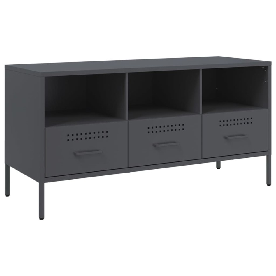 Mueble para TV acero gris antracita 100,5x39x50,5
