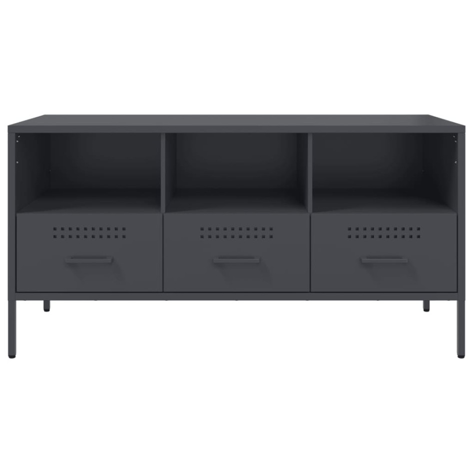 Mueble para TV acero gris antracita 100,5x39x50,5