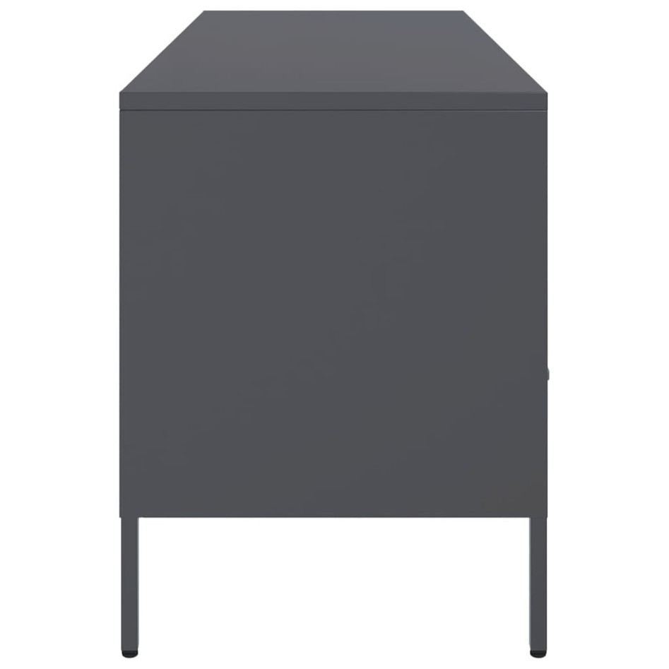 Mueble para TV acero gris antracita 100,5x39x50,5