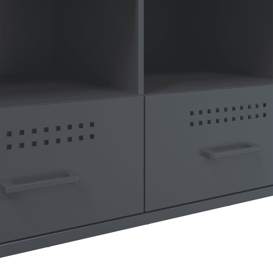 Mueble para TV acero gris antracita 100,5x39x50,5