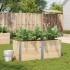 Jardinera de madera maciza de pino 150x50